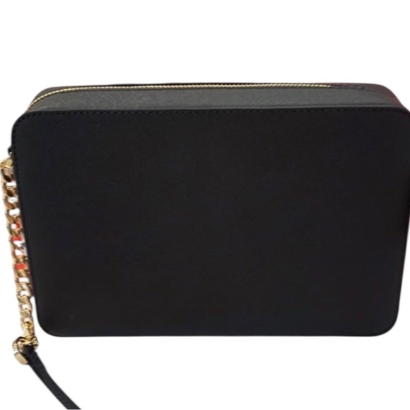 Michael Kors Black Leather Jet Set Item
E W Zip Crossbody Bag Gold Hardware - Picture 9 of 10